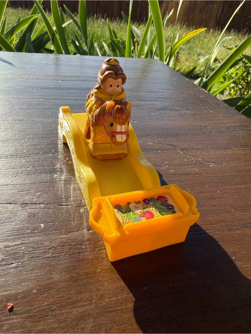 Little People Disney Princess Klip Klops Belle figure through and ramp - Picture 2 of 10